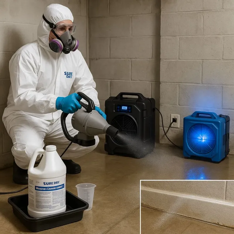 Sanitization and Odor Removal process in Tullytown, PA